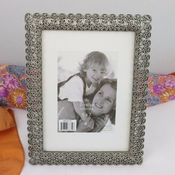BP Industries Other - 🥂2X Host Pick🥂 Ornate 5 x 7 Pewter Photo Frame